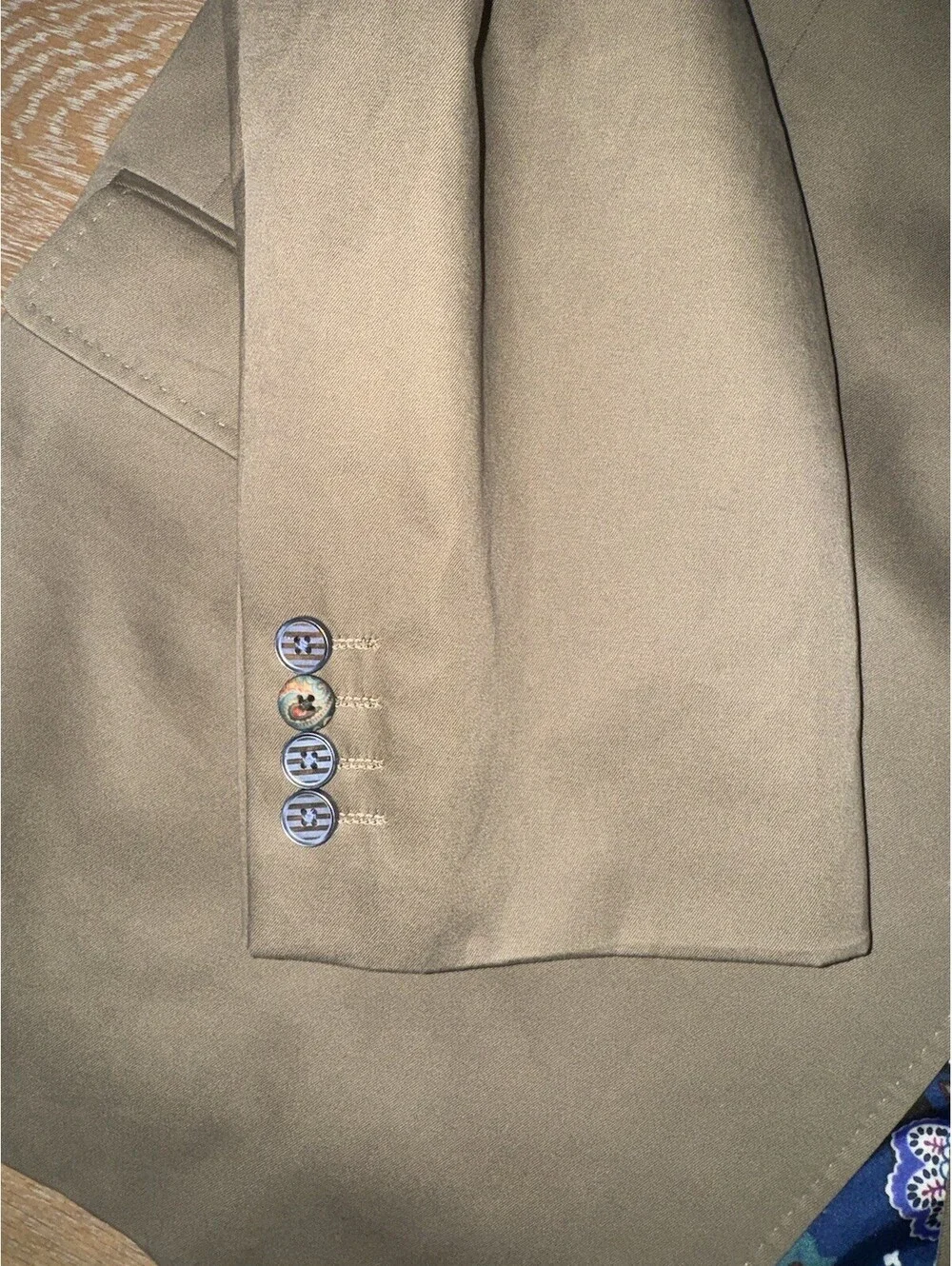 Robert Graham Blazer Sportcoat Men's Tan Beige Workwear Paisley Lining Sz 50